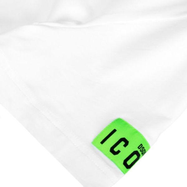 Dsquared2 Basic Icon T-shirt Wit/Groen
