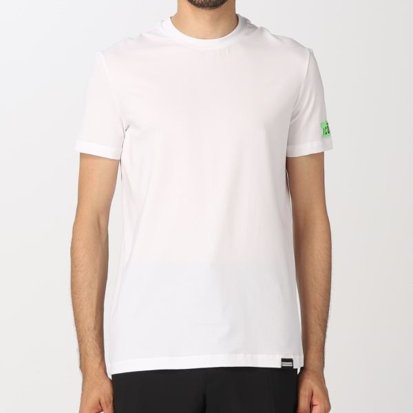 Dsquared2 Basic Icon T-shirt Wit/Groen