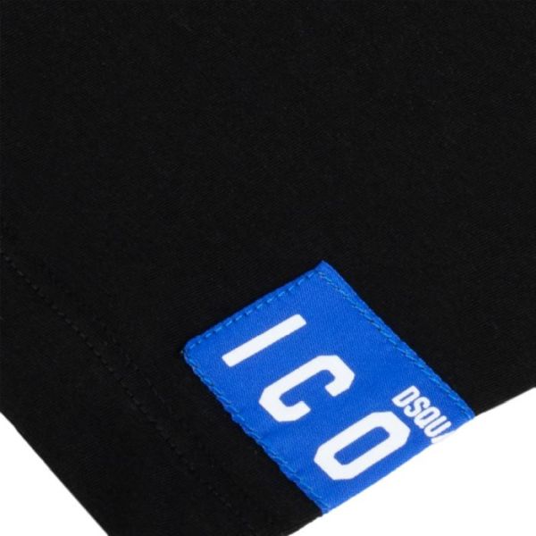 Dsquared2 Basic Icon T-shirt Zwart/Blauw