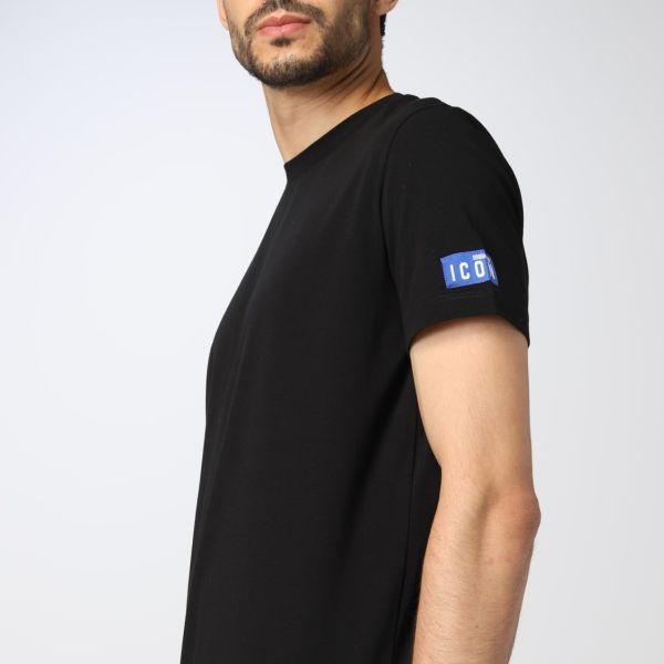 Dsquared2 Basic Icon T-shirt Zwart/Blauw
