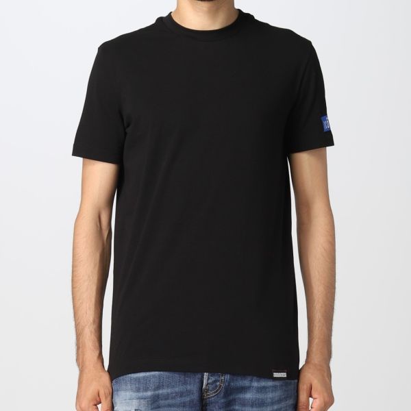 Dsquared2 Basic Icon T-shirt Zwart/Blauw