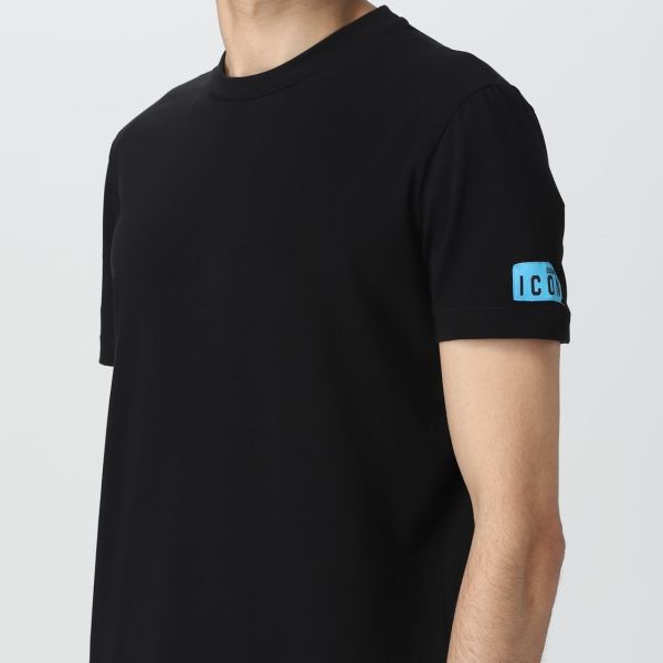 Dsquared2 Basic Icon T-shirt Zwart/Blauw