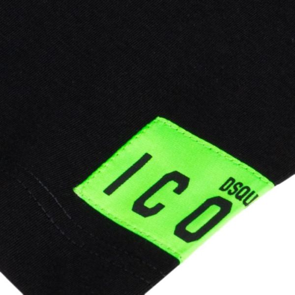 Dsquared2 Basic Icon T-shirt Zwart/Groen