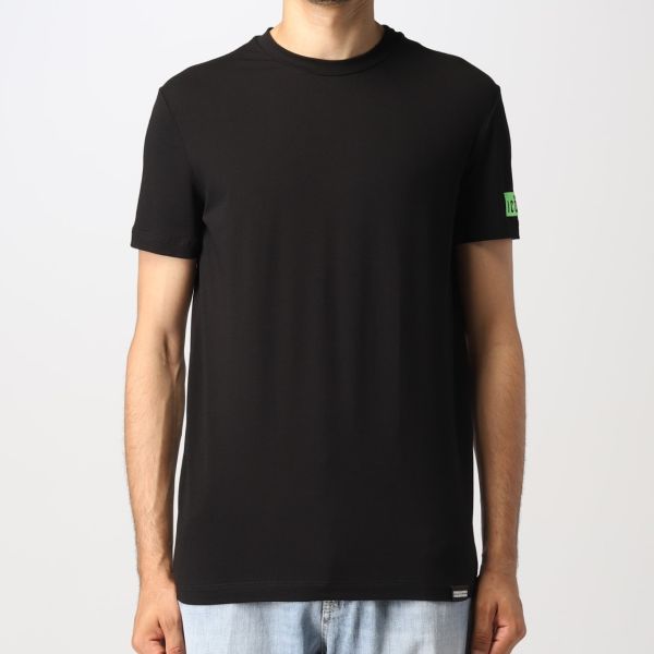Dsquared2 Basic Icon T-shirt Zwart/Groen
