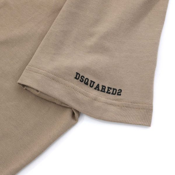 Dsquared2 Basic Logo T-shirt Beige