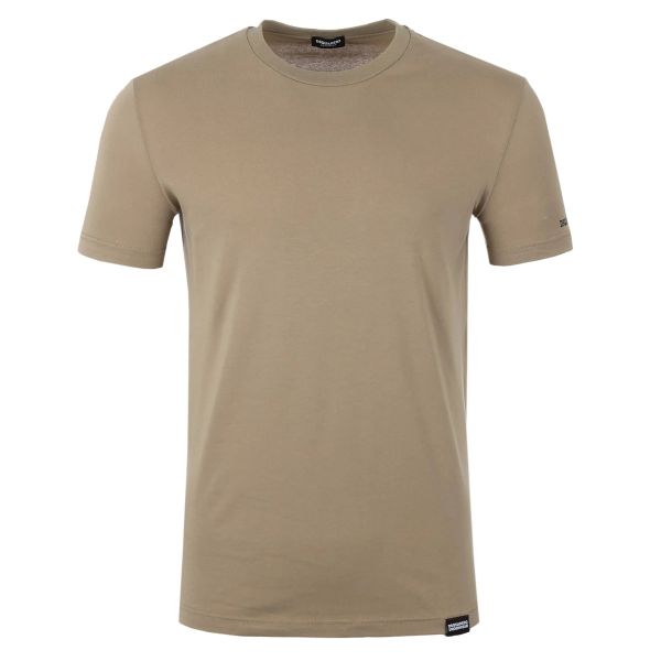Dsquared2 Basic Logo T-shirt Beige