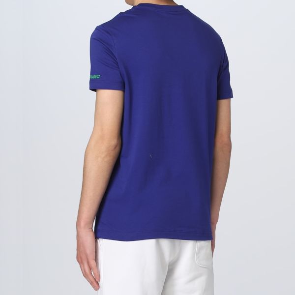 Dsquared2 Basic Logo T-shirt Donker Blauw