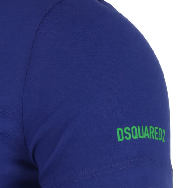 Dsquared2 Basic Logo T-shirt Donker Blauw