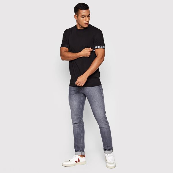 Dsquared2 Basic T-shirt Zwart
