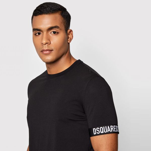 Dsquared2 Basic T-shirt Zwart