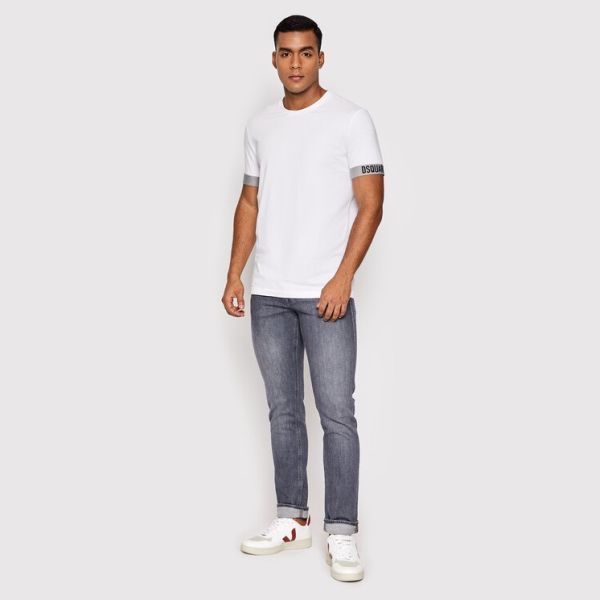 Dsquared2 Basic T-shirt Wit