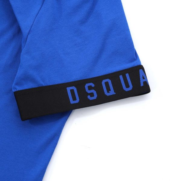 Dsquared2 Basic Technicolor T-shirt Blauw