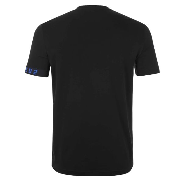Dsquared2 Basic Technicolor T-shirt Zwart/Blauw