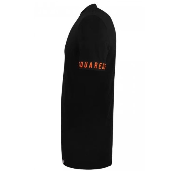 Dsquared2 Basic Technicolor T-shirt Zwart/Oranje