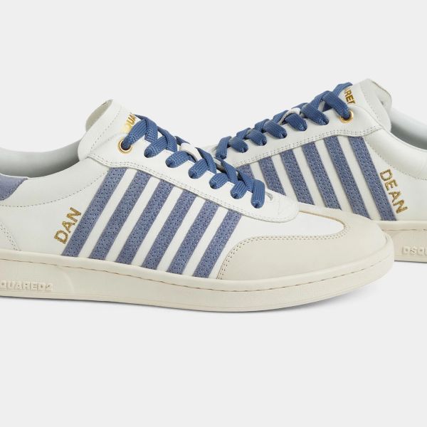 Dsquared2 Boxer Sneaker Wit/Blauw