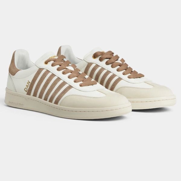 Dsquared2 Boxer Sneaker Wit/Bruin