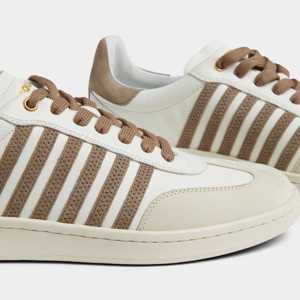 Dsquared2 Boxer Sneaker Wit/Bruin