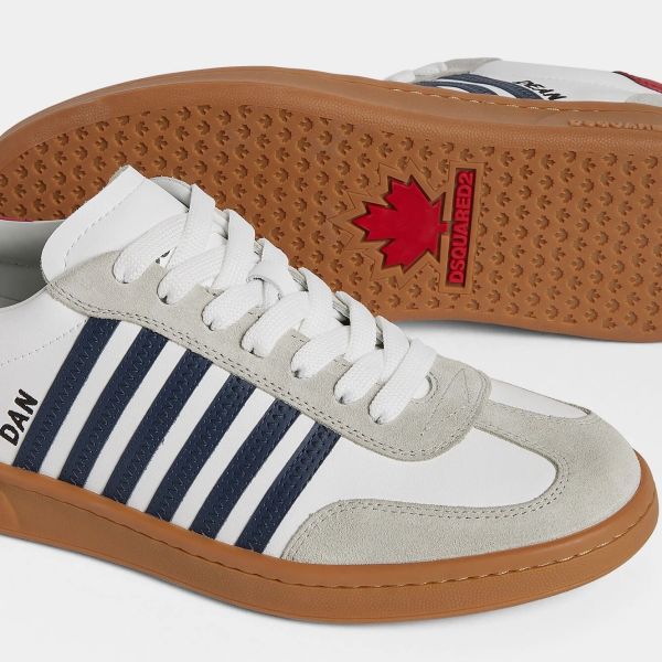 Dsquared2 Boxer Sneaker Wit/Navy