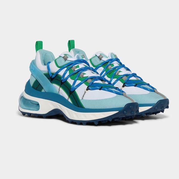 Dsquared2 Bubble Lace Up Low Top Sneaker Blauw
