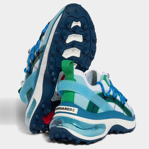 Dsquared2 Bubble Lace Up Low Top Sneaker Blauw