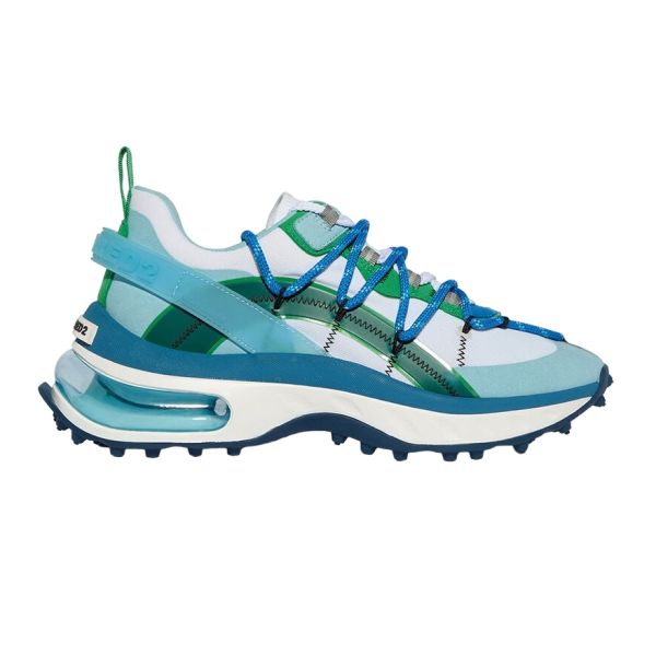 Dsquared2 Bubble Lace Up Low Top Sneaker Blauw