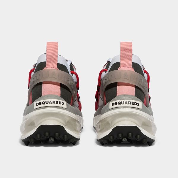 Dsquared2 Bubble Lace Up Low Top Sneaker Rood