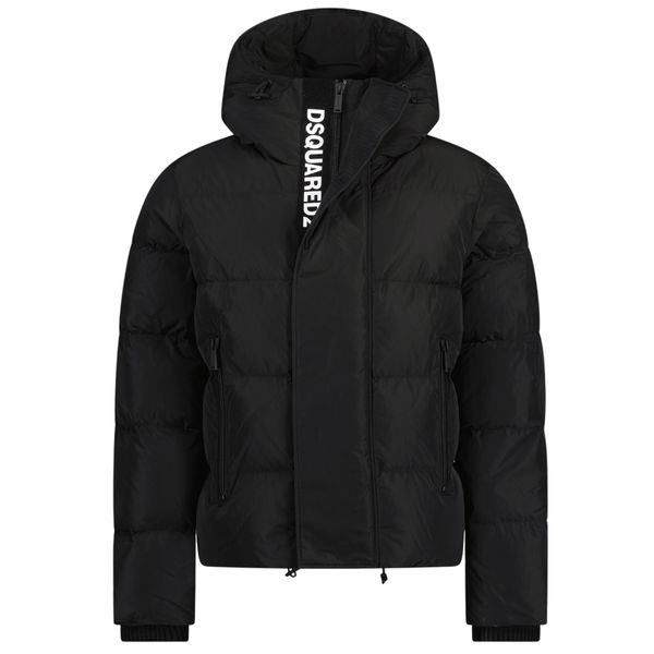 dsquared2 camo puffer zwart