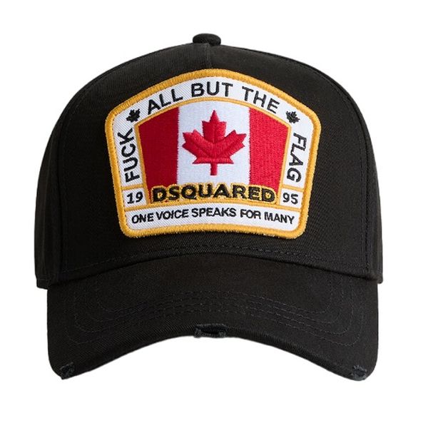 Dsquared2 Canadian Flag Cap Zwart