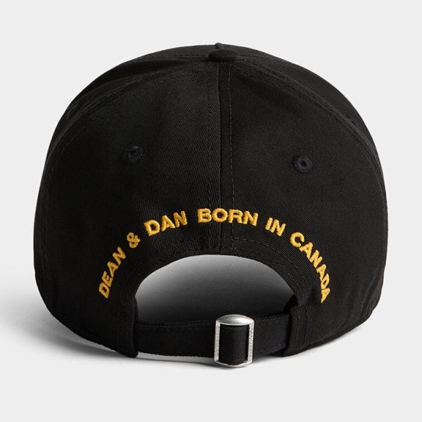 Dsquared2 Canadian Flag Cap Zwart