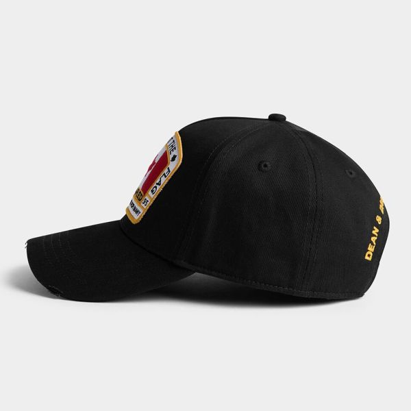 Dsquared2 Canadian Flag Cap Zwart