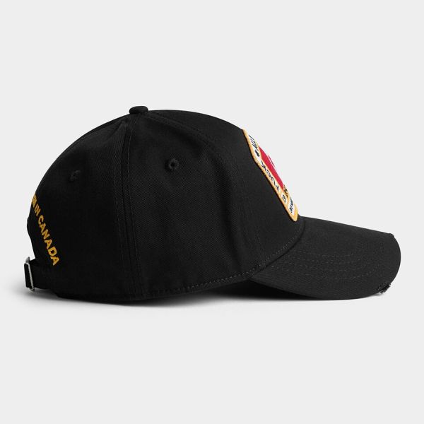 Dsquared2 Canadian Flag Cap Zwart
