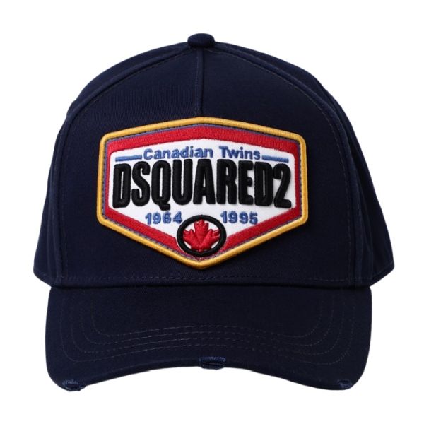 Dsquared2 Canadian Twins Logo Cap Navy
