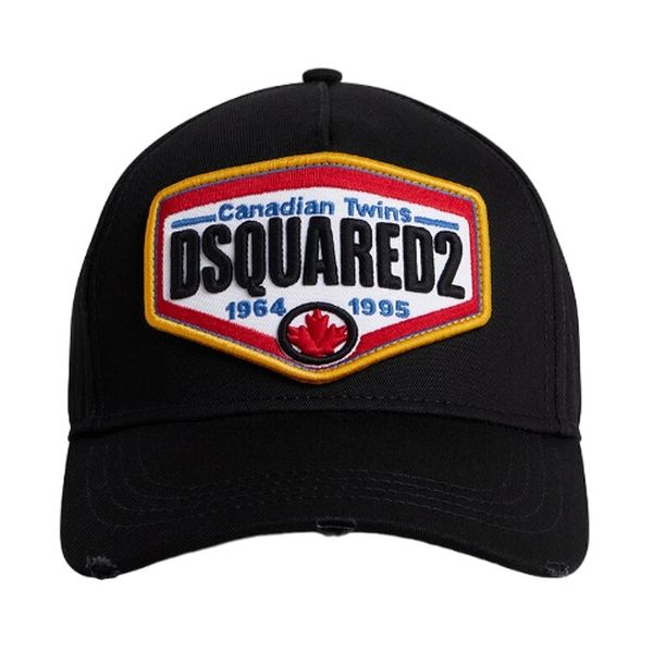 Dsquared2 Canadian Twins Logo Cap Zwart