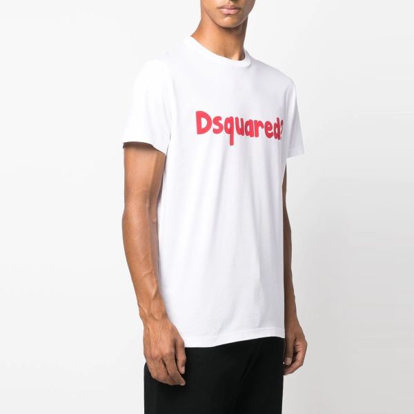 Dsquared2 Cartoon Cigar T-shirt Wit