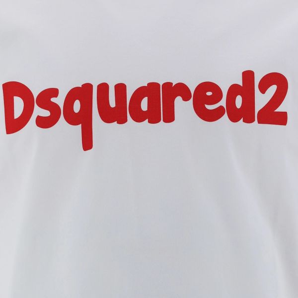 Dsquared2 Cartoon Cigar T-shirt Wit