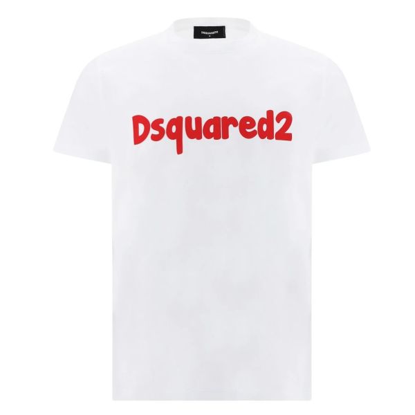 Dsquared2 Cartoon Cigar T-shirt Wit