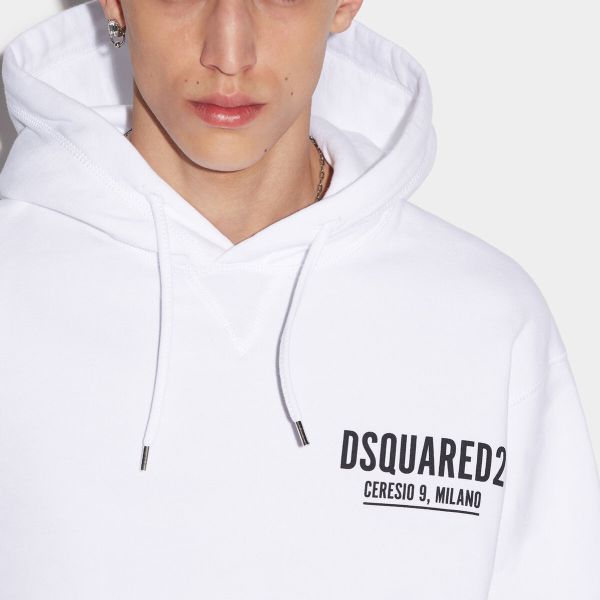 Dsquared2 Ceresio 9 Hoodie Wit