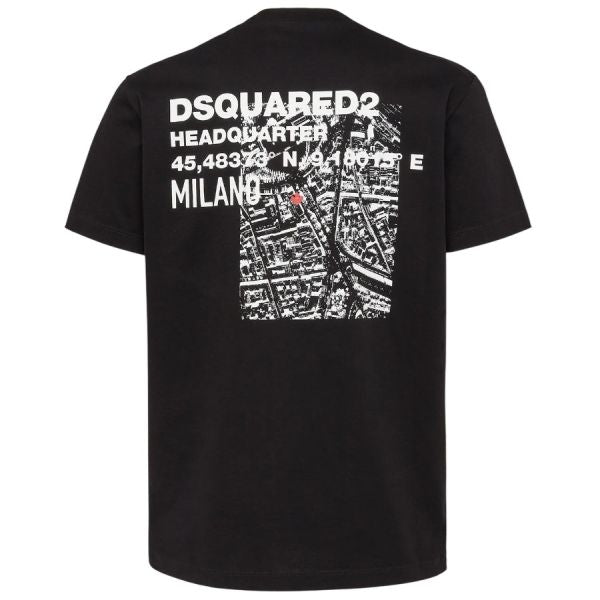 Dsquared2 Ceresio Map T-shirt Zwart