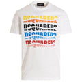 Dsquared2 Color Wave T-shirt Wit