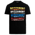 Dsquared2 Color Wave T-shirt Zwart