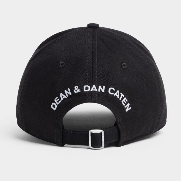 Dsquared2 Embroidered Cap Zwart