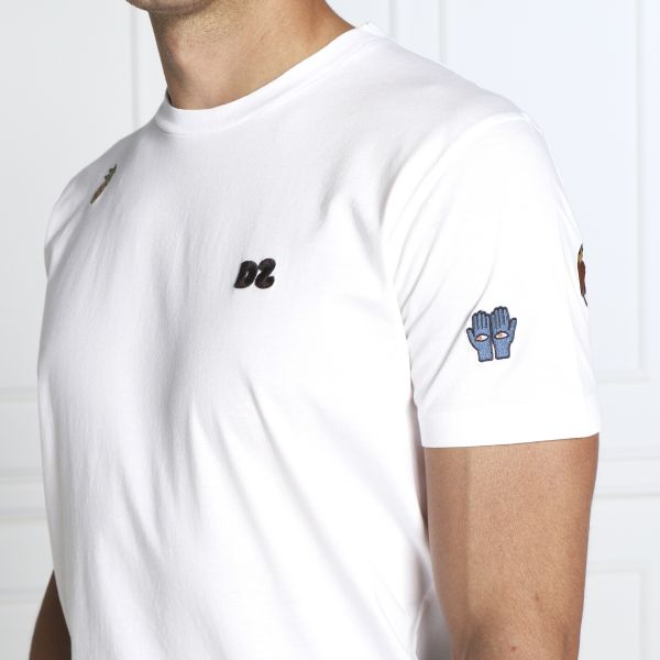 Dsquared2 Fruit Patch T-shirt Wit