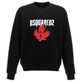 Dsquared2 Ghost Maple Leaf Sweater Zwart