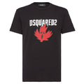 Dsquared2 Ghost Maple Leaf T-shirt Zwart