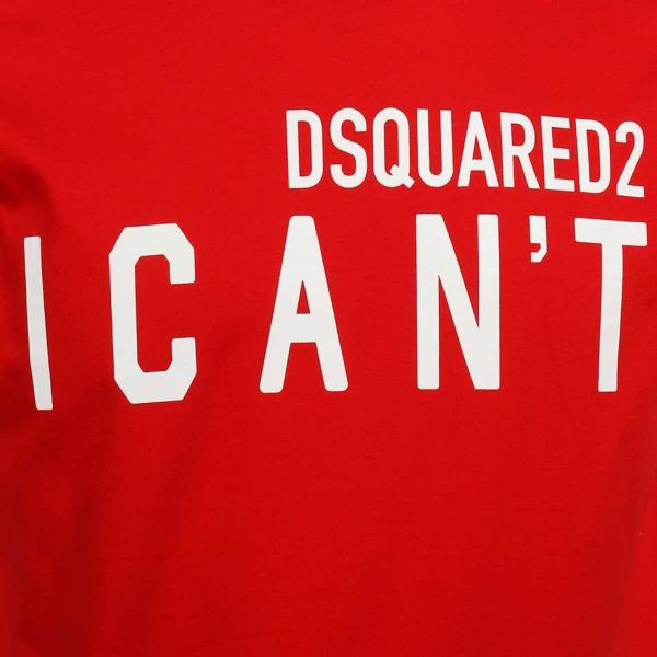 Dsquared2 I Can't T-shirt Rood