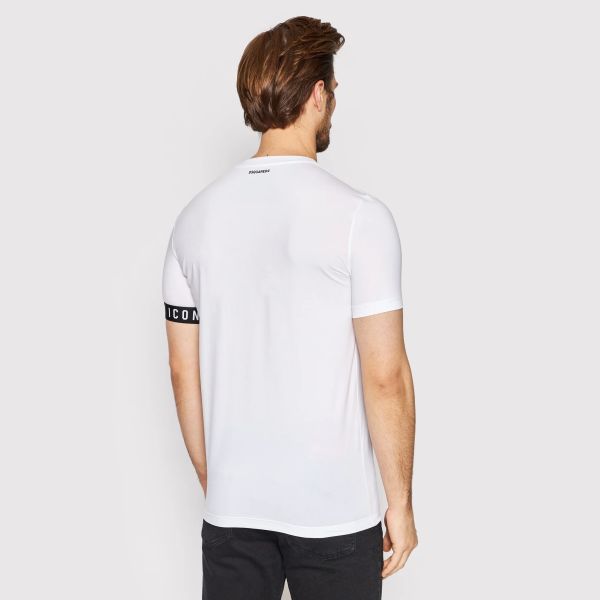 Dsquared2 Icon Basic T-shirt Wit