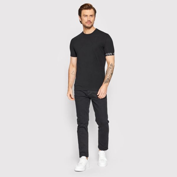 Dsquared2 Icon Basic T-shirt Zwart