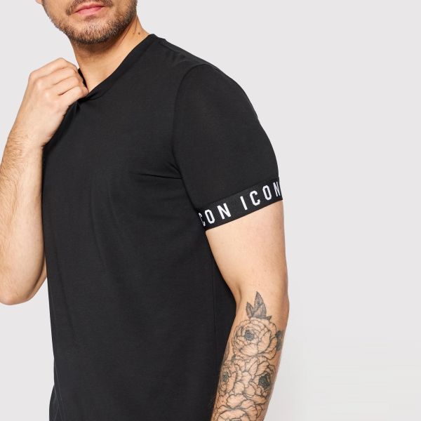 Dsquared2 Icon Basic T-shirt Zwart