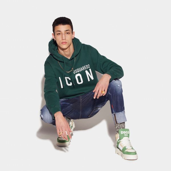 Dsquared2 Icon Hoodie Groen