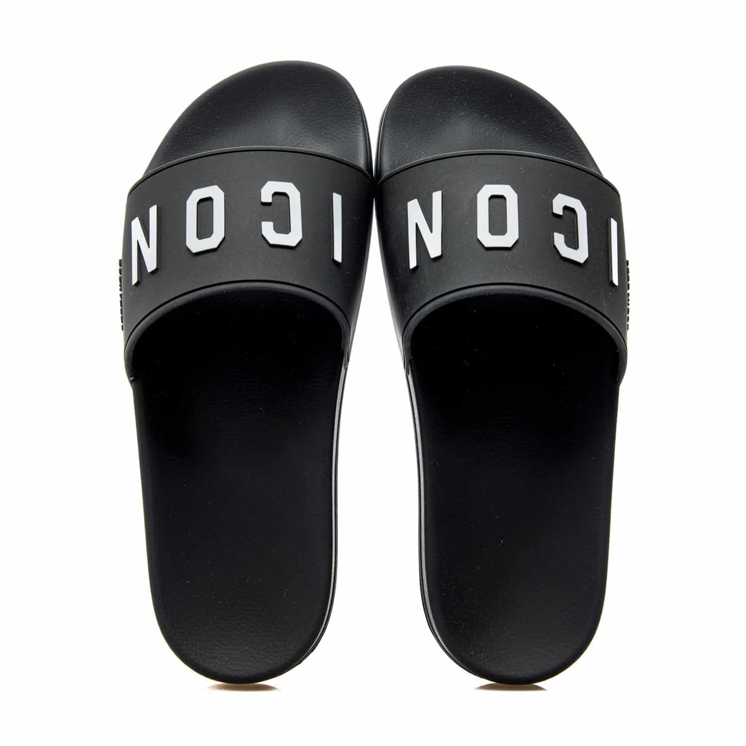 dsquared2 icon slippers zwart
